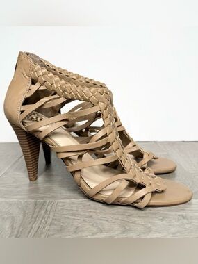 Vince Camuto Alaizah Tan Leather Cage Sandal 12M